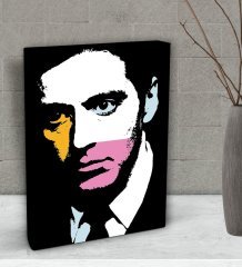BK Gift Al Pacino Pop Art Tasarımlı Dekoratif Mini Kanvas Tablo 15x20cm-1