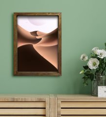 BK Gift Otel Odası Konseptli Doğal Masif Ahşap Çerçeveli Tablo 30x40cm-18
