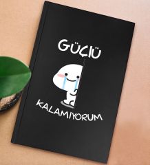 BK Gift Sert Kapaklı Siyah Lastikli Defter , Arkadaşa Hediye, Yeni İş Hediyesi, Doğum Günü Hediyesi-2