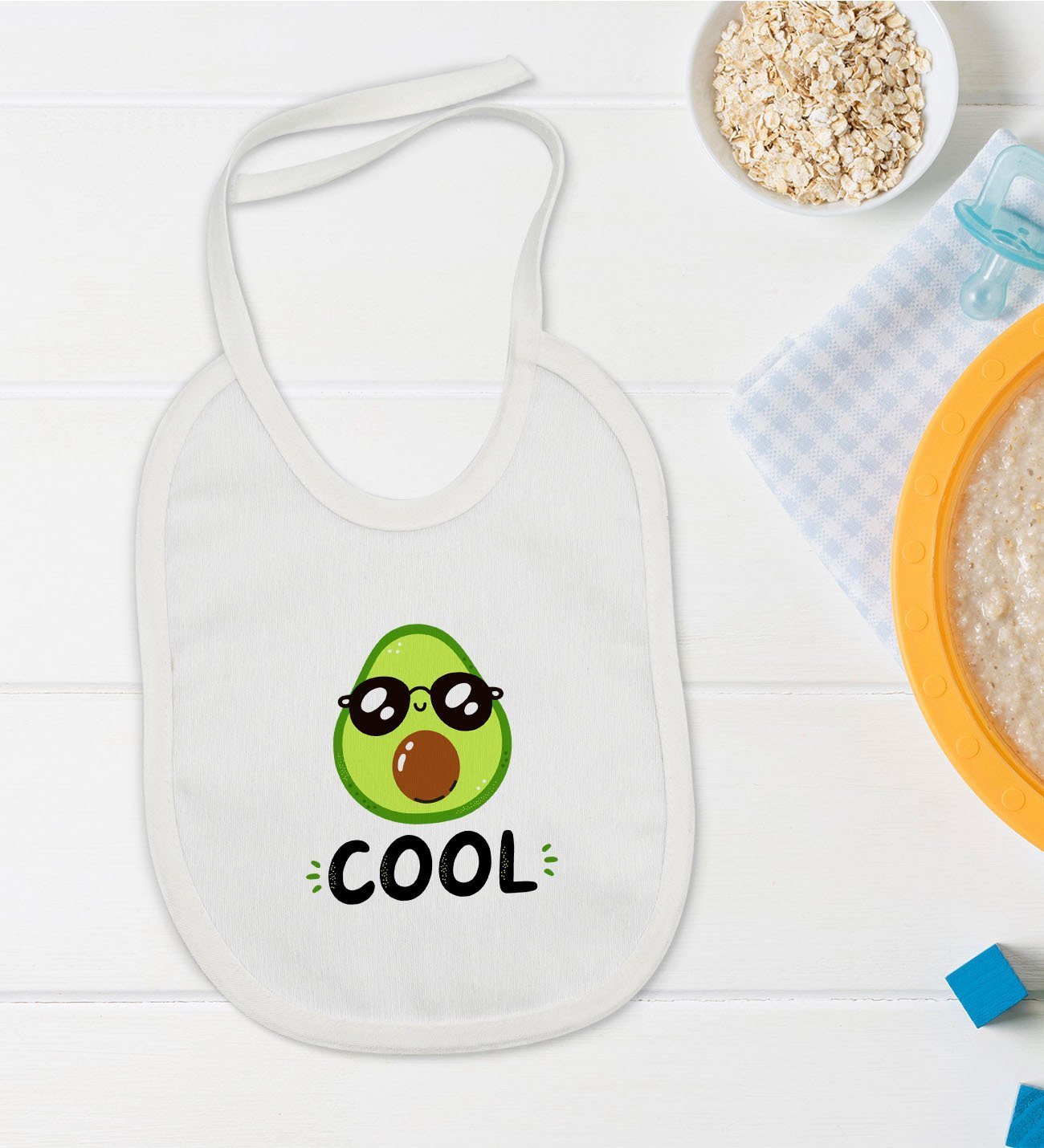 BK Kids Cool Tasarımlı Bebek Mama Önlüğü - Model 1