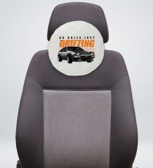 BK Gift Drifting Tasarımlı Yuvarlak Araç Koltuk Yastığı-1