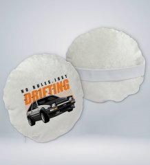 BK Gift Drifting Tasarımlı Yuvarlak Araç Koltuk Yastığı-1
