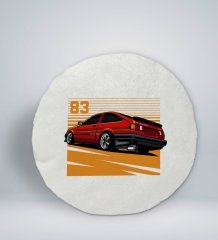 BK Gift Drift Car Tasarımlı Yuvarlak Araç Koltuk Yastığı-1