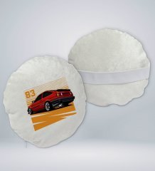 BK Gift Drift Car Tasarımlı Yuvarlak Araç Koltuk Yastığı-1