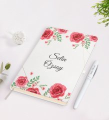 Kişiye Özel İsimli Çerçeveli Defter Kalem Seti-23