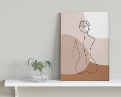 BK Home Women's Line Tasarımlı Kanvas Tablo 30x50cm-1