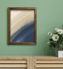 BK Gift Otel Odası Konseptli Doğal Masif Ahşap Çerçeveli Tablo 30x40cm-15