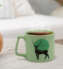 BK Gift Kişiye Özel İsimli Pastel Yeşil Middle Kupa Bardak, Arkadaşa Hediye, Ev Hediyesi, Doğum Günü Hediyesi, Ofis Hediyesi-2