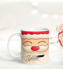 BK Gift Kişiye Özel Yılbaşı Temalı Işıklı Fanus Biblo ve Kupa Hediye Seti-4