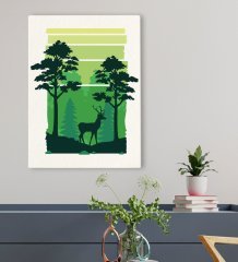 BK Gift Otel Odası Konseptli Kanvas Tablo 50x70cm-19