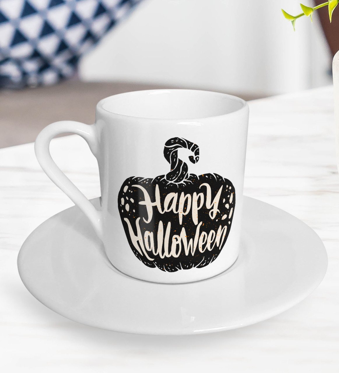 BK Gift Happy Halloween Tasarımlı Türk Kahvesi Fincanı-9