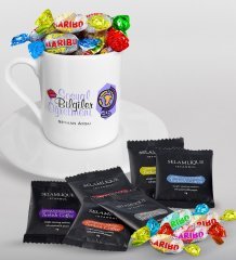 Kişiye Özel Sosyal Bilgiler Öğretmeni Türk Kahvesi Fincanı Selamlique Karışık Türk Kahvesi ve Haribo Şeker Hediye Seti-2