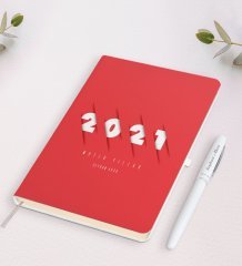 Kişiye Özel 2023 Mutlu Yıllar Beyaz Defter ve Kalem Hediye Seti-1