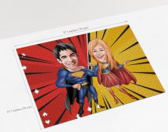 BK Gift Kişiye Özel Aile Tasarımlı 1000 Parça Profesyonel Puzzle, 3'lü  Portre, Aileye Hediye Puzzle-20