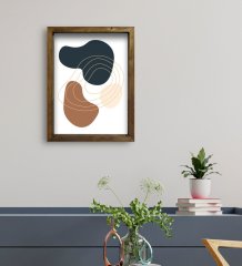 BK Gift Otel Odası Konseptli Doğal Masif Ahşap Çerçeveli Tablo 30x40cm-13