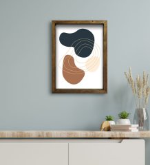 BK Gift Otel Odası Konseptli Doğal Masif Ahşap Çerçeveli Tablo 30x40cm-13