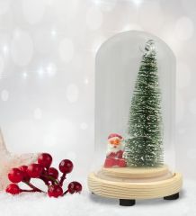 BK Gift Kişiye Özel Yılbaşı Temalı Işıklı Fanus Biblo ve Kupa Hediye Seti-2
