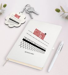 Kişiye Özel Gardiyan Beyaz Defter Kalem Ve Anahtarlık Hediye Seti-2
