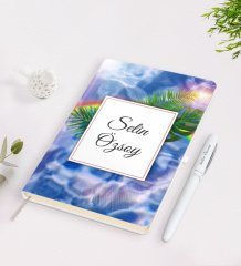 Kişiye Özel İsimli Çerçeveli Defter Kalem Seti-19
