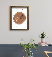 BK Gift Otel Odası Konseptli Doğal Masif Ahşap Çerçeveli Tablo 30x40cm-11