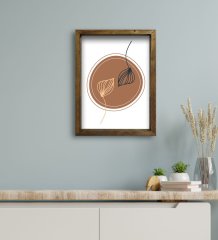 BK Gift Otel Odası Konseptli Doğal Masif Ahşap Çerçeveli Tablo 30x40cm-11