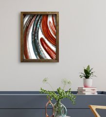 BK Gift Otel Odası Konseptli Doğal Masif Ahşap Çerçeveli Tablo 45x65cm-62