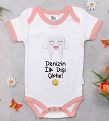 BK Kids Kişiye Özel Pembe Bebek Body Zıbın - Model 92