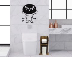 BK Home Doğal Masif Ahşap Tuvalet Kağıtlığı ve Konsept Banyo Duvar Dekoru-3