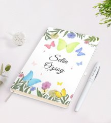Kişiye Özel İsimli Çerçeveli Defter Kalem Seti-17
