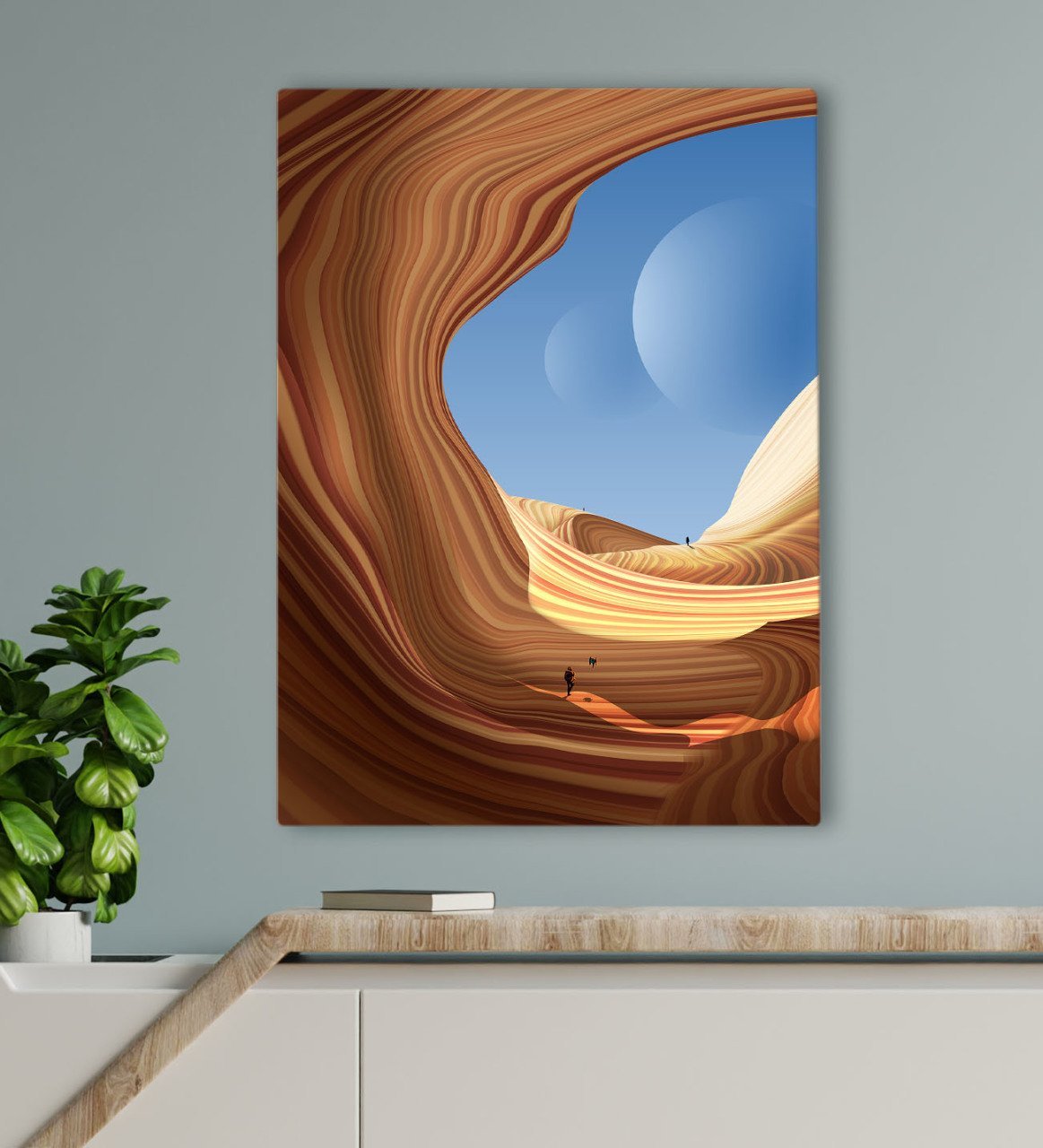 BK Gift Otel Odası Konseptli Kanvas Tablo 70x100cm-17
