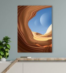 BK Gift Otel Odası Konseptli Kanvas Tablo 70x100cm-17