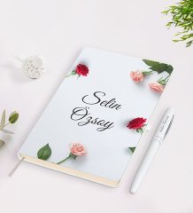 Kişiye Özel İsimli Çerçeveli Defter Kalem Seti-16
