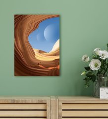 BK Gift Otel Odası Konseptli Kanvas Tablo 30x50cm-17