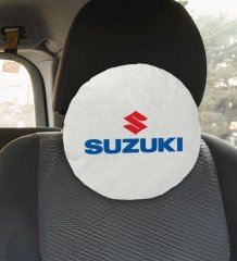 BK Gift Suzuki Tasarımlı Yuvarlak Araç Koltuk Yastığı-1
