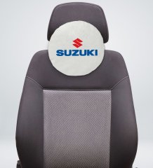 BK Gift Suzuki Tasarımlı Yuvarlak Araç Koltuk Yastığı-1