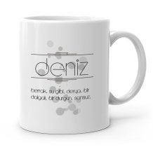 Kişiye Özel İsim Anlamı Beyaz Kupa Bardak - 1