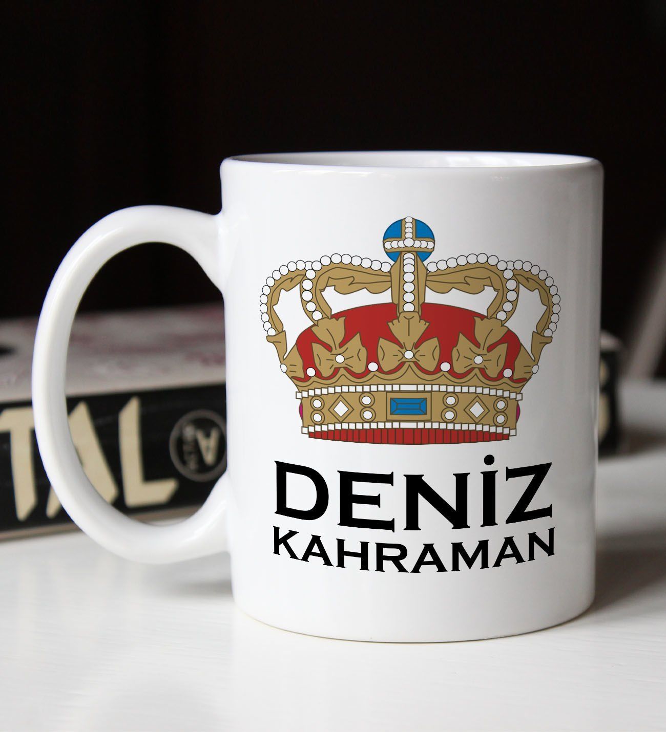 BK Gift Kişiye Özel Prestijli Beyaz Kupa Bardak-1, Arkadaşa Hediye, Sevgiliye Hediye