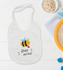 BK Kids Bee Mine Tasarımlı Bebek Mama Önlüğü - Model 1