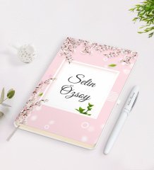 Kişiye Özel İsimli Çerçeveli Defter Kalem Seti-13