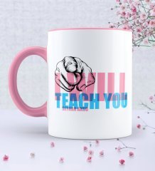 Kişiye Özel İngilizce Öğretmeni Pembe Kupa Bardak - 2