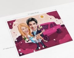 BK Gift Kişiye Özel Aile Tasarımlı 1000 Parça Profesyonel Puzzle, 3'lü  Portre, Aileye Hediye Puzzle-12