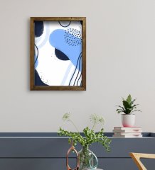 BK Gift Otel Odası Konseptli Doğal Masif Ahşap Çerçeveli Tablo 45x65cm-56
