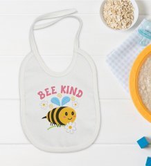 BK Kids Bee Kind Tasarımlı Bebek Mama Önlüğü - Model 1