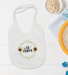 BK Kids Be Brave Tasarımlı Bebek Mama Önlüğü - Model 2