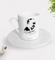 Kişiye Özel Atatürk Temalı Türk Kahvesi Fincanı-26