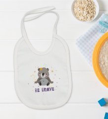 BK Kids Be Brave Tasarımlı Bebek Mama Önlüğü - Model 1
