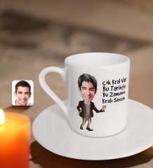 Kişiye Özel Erkek Çok Kral Var Bu Tarihte Karikatürlü Türk Kahvesi Fincanı-2