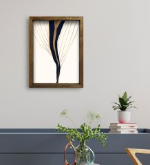 BK Gift Otel Odası Konseptli Doğal Masif Ahşap Çerçeveli Tablo 45x65cm-52