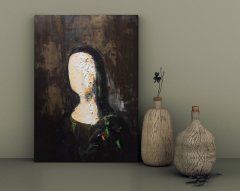 BK Home Mona Lisa Contemporary Tasarımlı Kanvas Tablo 30x50cm-1