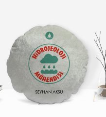 Kişiye Özel İsimli Hidrojeoloji Tasarımlı Dekoratif Kırlent Yastık-1